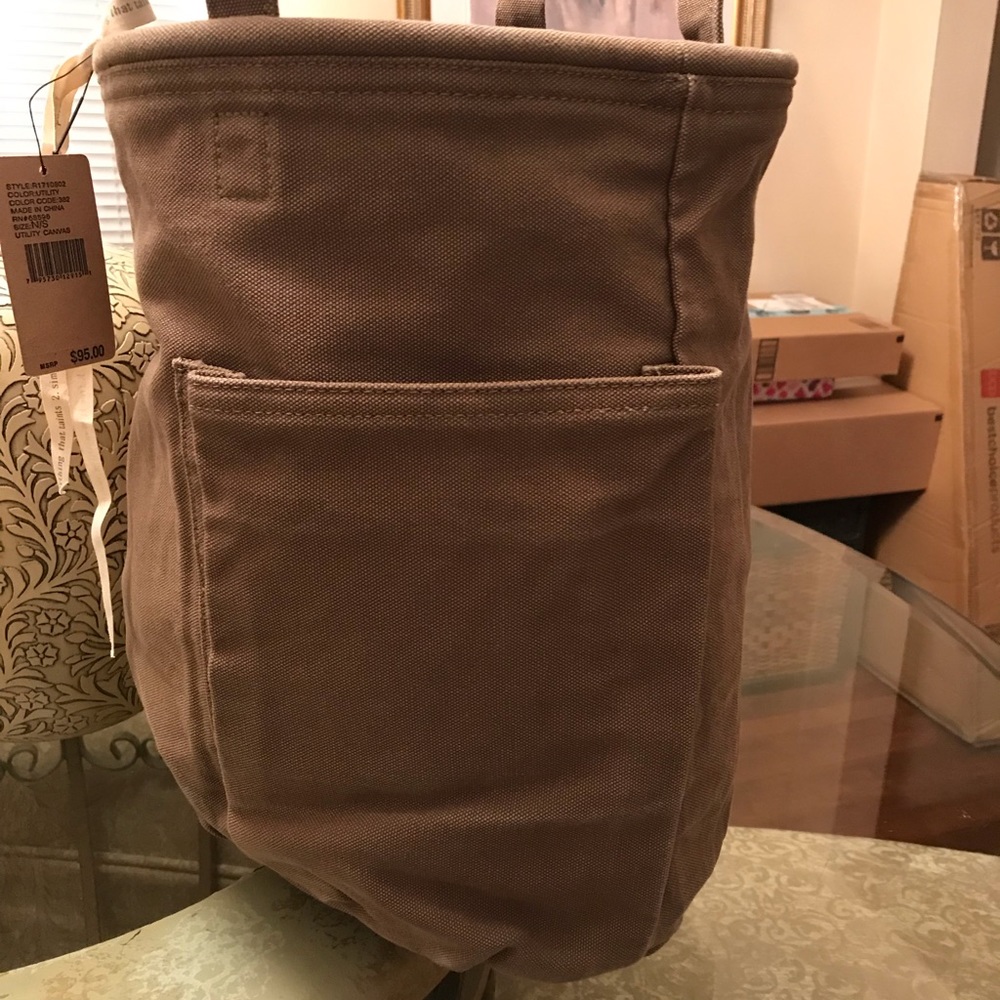 Pure DKNY Utility Khaki Tote. Good Condition. Nice